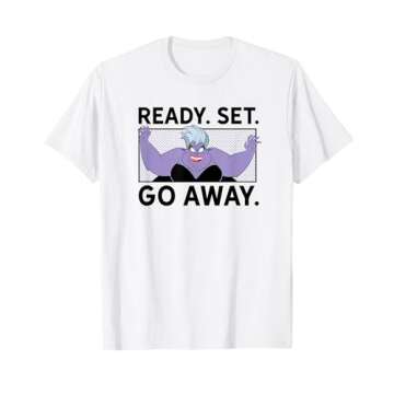 Disney Ursula Go Away T-Shirt - Lightweight & Classic Fit