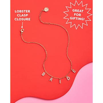 xo Fetti Bride Necklace for Bachelorette and Bridal Events