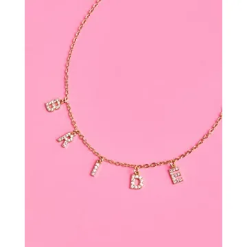 xo Fetti Bride Necklace for Bachelorette and Bridal Events