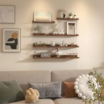 Giftgarden Rustic Floating Shelves for Home Decor