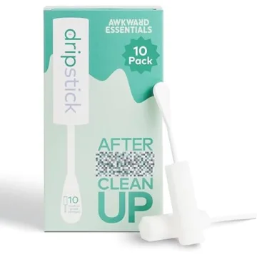 Dripstick Absorbing Sponge For Women - Awkward Essentials Dripstick 10 Pack of Sterile Post Coitus S...