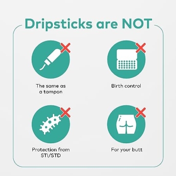 Dripstick Absorbing Sponge For Women - Awkward Essentials Dripstick 10 Pack of Sterile Post Coitus Sponges for Feminine Care and Hygiene