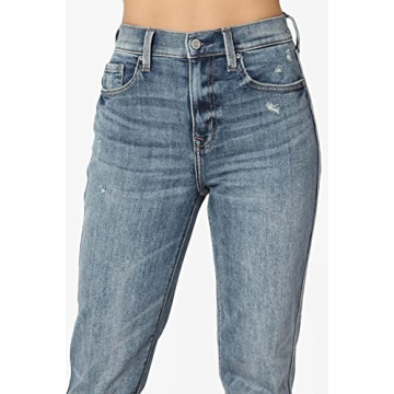 TheMogan Women's Recycled Denim High Rise Boyfriend Jeans