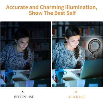 Video Conference Lighting Kit - Clip-On Ring Light