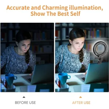 Video Conference Lighting Kit - Clip-On Ring Light