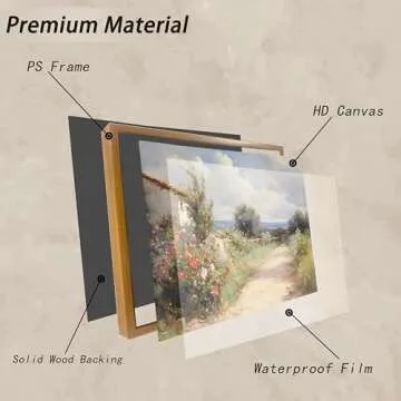 Kollcolor Framed Canvas Wall Art Vintage Decor for Any Room