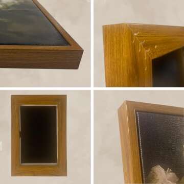 Kollcolor Framed Canvas Wall Art for bathroom living room decor, Garden Bungalow Wall Art Prints, 8x10in Bathroom Decor Wall Art Vintage Wall Decor Bathroom Decor