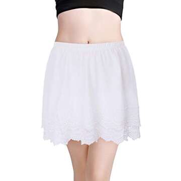 Stylish Vanrose Jan Lace Shirt Extender for Women