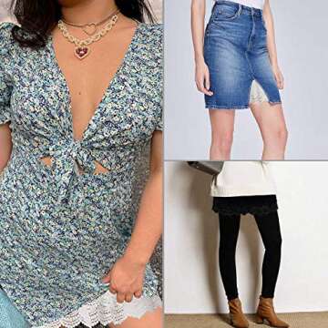 Stylish Vanrose Jan Lace Shirt Extender for Women