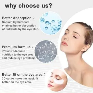 Permotary 30 Pairs Gel Collagen Eye Pads,Crystal Collagen Under Eye Mask for Moisturizing,Reducing Fine Lines&Dark Circles& Puffy Eyes Under Eye Patch for Women Men, White