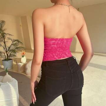 Chic Mialoley Women's Strapless Summer Tank Top