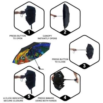 SY Compact Travel Umbrella - Windproof & Lightweight