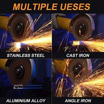 Truswe Cut Off Wheels 52 Pack,4 1/2 Inch,0.45 USD/Pack,Metal and Stainless Steel Cutting Wheel for Angle Grinder,Ultra Thin Cut-Off Wheel Cutting Disc (52 PCS 4-1/2 x .045 x 7/8 inch Cut Off Wheels)