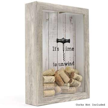 Lawrence Frames - 163281 Shadow Boxes Wine Cork Holder, 9x12, Natural