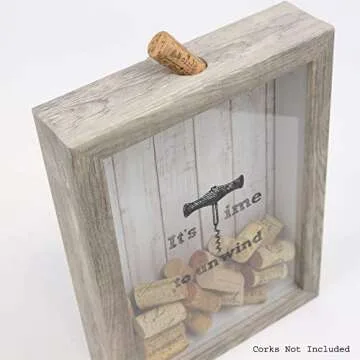 Lawrence Frames - 163281 Shadow Boxes Wine Cork Holder, 9x12, Natural
