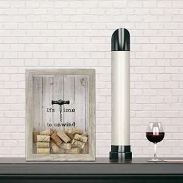 Lawrence Frames - 163281 Shadow Boxes Wine Cork Holder, 9x12, Natural