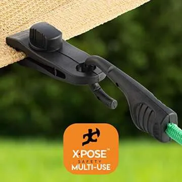 Xpose Safety 10 Pack Heavy Duty Reusable Tarp Clips - Use with Canopy Tent, Awning, Camping, Boat Cover, Car Cover, Swimming Pool or Sun Shade - by Xpose Safety