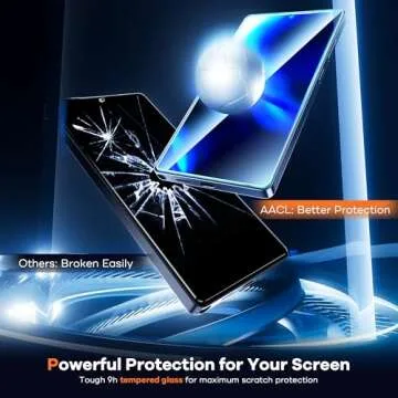 AACL 3-Pack for Samsung Galaxy S25 Ultra Screen Protector Tempered Glass, 9H Glass for S25 Ultra Screen Protector 5G, [Fast Alignment Tool] [Bubble Free] [6.9 Inch]