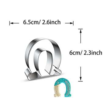 WJSYSHOP Horseshoe Shape Cookie Cutter