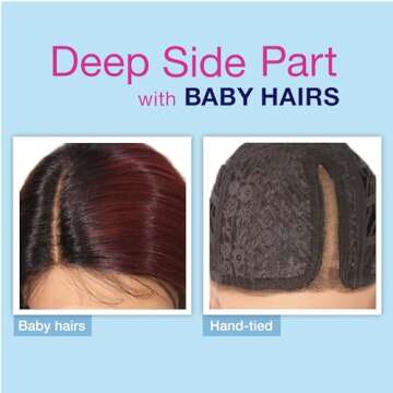 Sensationnel Dashly wig - unit 40 non lace cap ready to wear ear to ear lacepart synthetic (1B OFFBLACK)