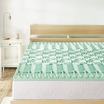 Affordable 1.5 Inch Aloe Infused Memory Foam Mattress Topper