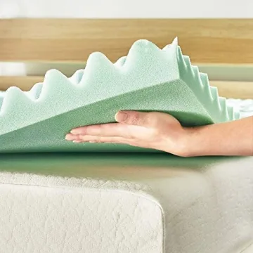 Affordable 1.5 Inch Aloe Infused Memory Foam Mattress Topper