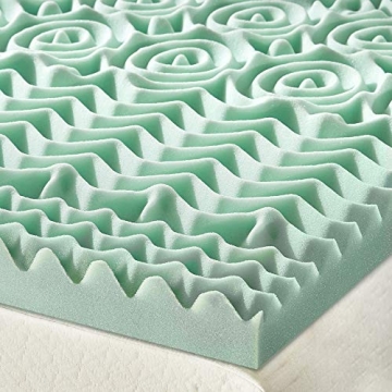 Affordable 1.5 Inch Aloe Infused Memory Foam Mattress Topper