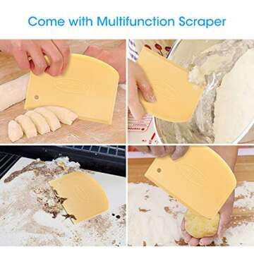 Unicook Large Pizza Stone 20 Inch, Rectangular Baking Stone 20" x 13.5", Heavy Duty Cordierite Bread Pan for Oven Grill, Thermal Shock Resistant, Ideal for Baking Different Sizes of Pizzas or Bread