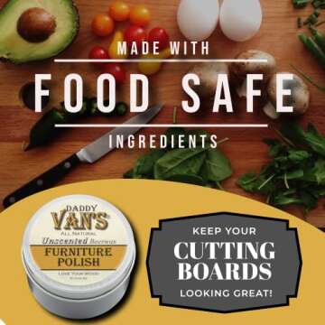 Natural Beeswax Furniture Polish - Non-Toxic Wood Care