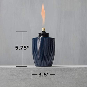 Stylish TIKI Glass Table Torches for Outdoor Ambiance