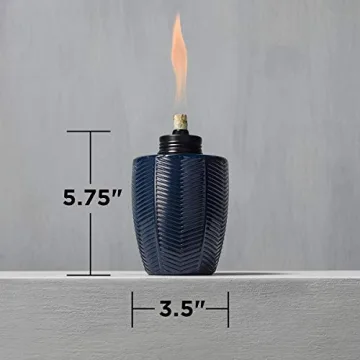 Stylish TIKI Glass Table Torches for Outdoor Ambiance