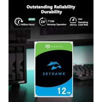 Seagate Skyhawk AI 12TB HDD for Optimal Surveillance Solutions