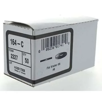 The Hillman Group 2227 Number-8 Stainless Steel Flat Washer 50-Pack