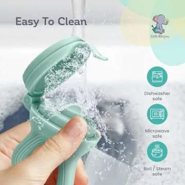 LittleWhispers Baby Fruit & Food Feeder Pacifier - Pacifier Feeders for Fresh Fruit or Frozen Breastmilk - Infant Teething Relief - Set of 2