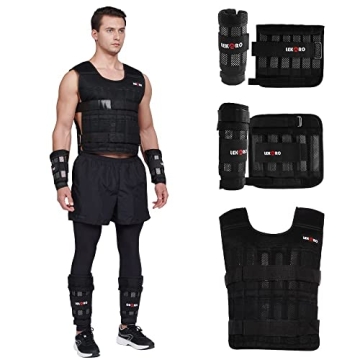 Adjustable Weighted Vest Set for Intense Workouts and More