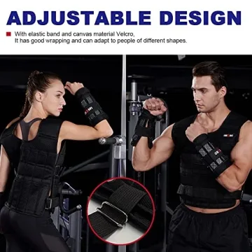 Adjustable Weighted Vest Set for Intense Workouts and More