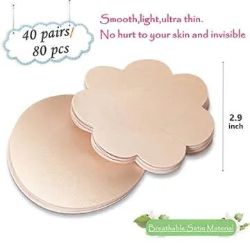 YISIBIA Nipple Covers - Disposable Natural Adhesive Pasties