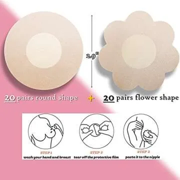 YISIBIA Nipple Covers - Disposable Natural Adhesive Pasties