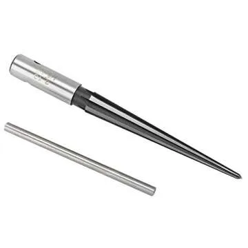 YaeKoo 2 pcs Tapered Reamer T Handle 6 Fluted Chamfer Bridge Pin Hole Hand Held Reamer Sizes 1/8"-1/2" (3-13mm) & 5''-5/8'' (5-16mm) Handle Drilling Tools