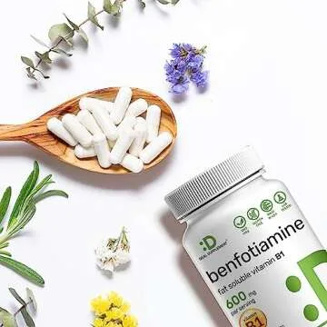 Benfotiamine 600mg Veggie Capsules for Energy & Health