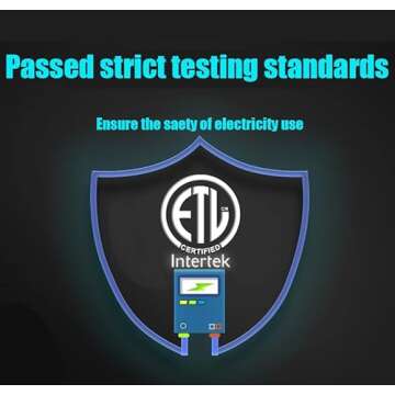 10FT White Flat and Thin 2 Prong Long Extension Cord for Indoor/Outdoor Use with Single Outlet - Ide...