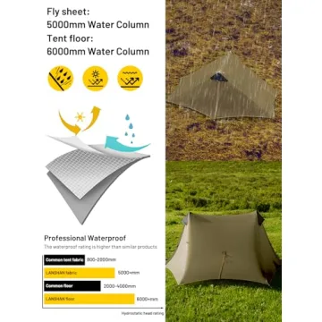 LANSHAN Ultralight 3-Season Waterproof Camping Tent