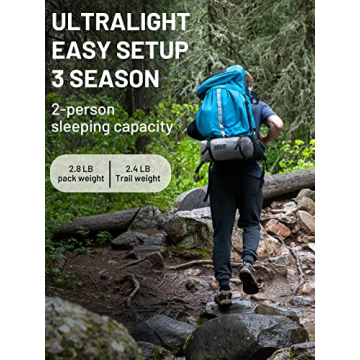 LANSHAN Ultralight 3-Season Waterproof Camping Tent