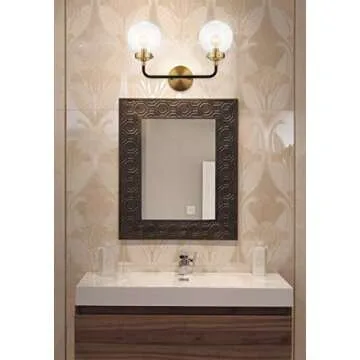 JONATHAN Y JYL9010A Caleb 2-Light 18" Brass Wall Sconce Contemporary Reversible for Bedroom Livingroom Bathroom Hallway, Brass Gold/Black