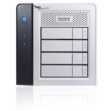 Promise Technology R4 Enclosure with 4x1TB SATA Drives Power Cable, Product CD and Quick Start Guide...