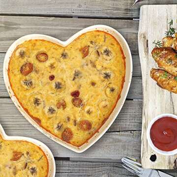 Keponbee Heart-Shaped Bowls Set for Elegant Dining