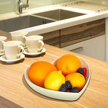 Keponbee Heart-Shaped Bowls Set for Elegant Dining