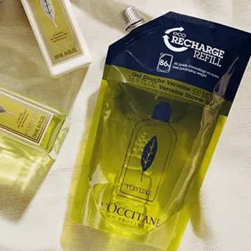 L’OCCITANE Verbena Cleansing Bath & Shower Gel: Gently Cleanse and Delicately Perfume the Skin, Made in France, 16.9 Fl. Oz Refill