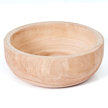 Artisane Natural Wood Havana Fruit Bowl Rustic Modern Decor