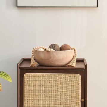 Artisane Natural Wood Havana Fruit Bowl Rustic Modern Decor